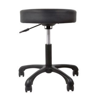 Tabouret assise ronde et pieds aluminium
