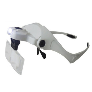 Lunettes-loupe avec éclairage LED livrées sans pile