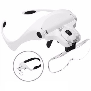 Lunettes-loupe avec éclairage LED livrées sans pile