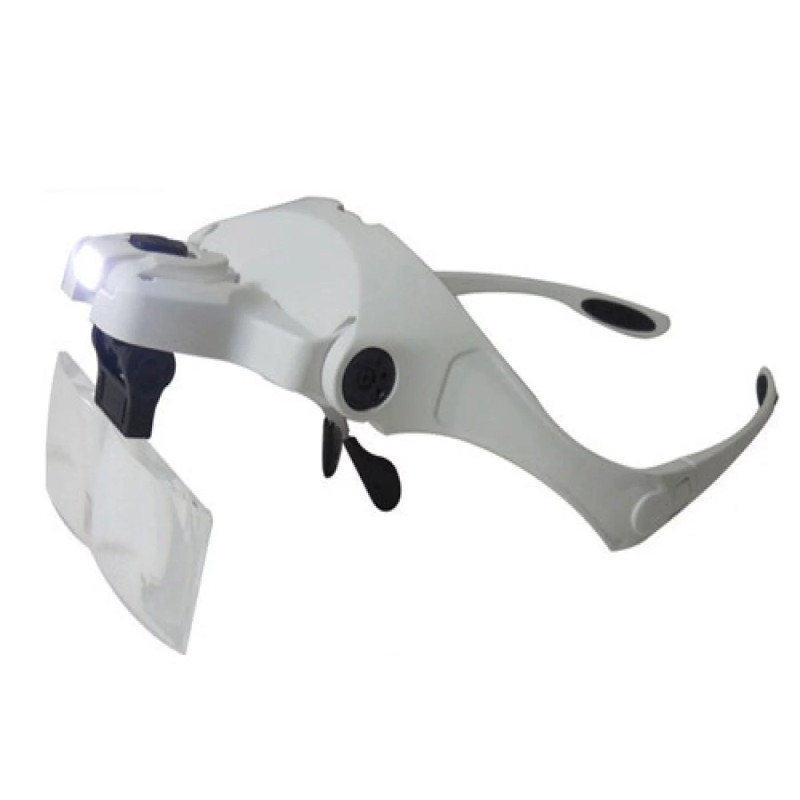 Lunettes-loupe avec éclairage LED livrées sans pile