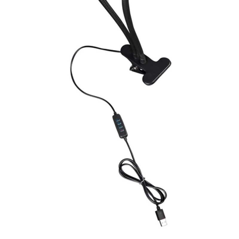 Lampe circulaire 64 leds sur pince & support smartphone SLR-16 BC | DÖRR