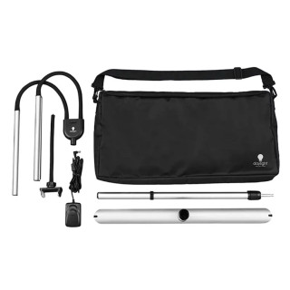 Lampe LED sur pied GEMINI deux bras et support smartphone DAYLIGHT