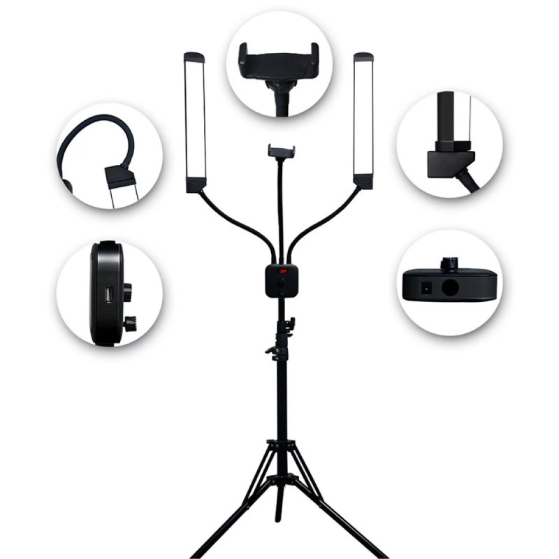 Double Lampe LED sur pied