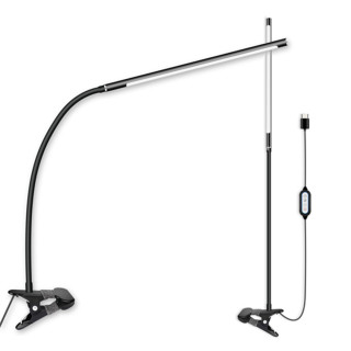 Lampe LED Réglette avec fixation clip, réglable 3 teintes