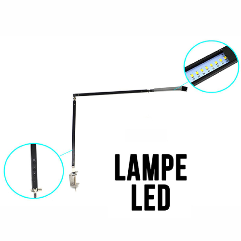 Lampe LED portable pour tatouer en aluminium