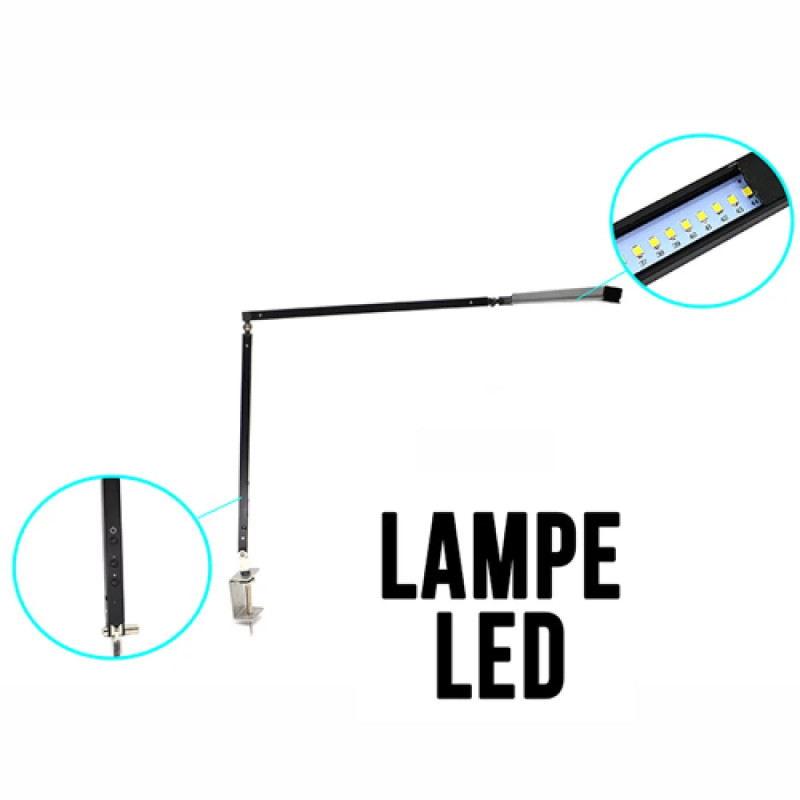 Lampe LED portable pour tatouer en aluminium