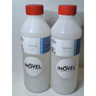 Kit silicone en 2 composants : Base + Catalyseur, 2x1KG