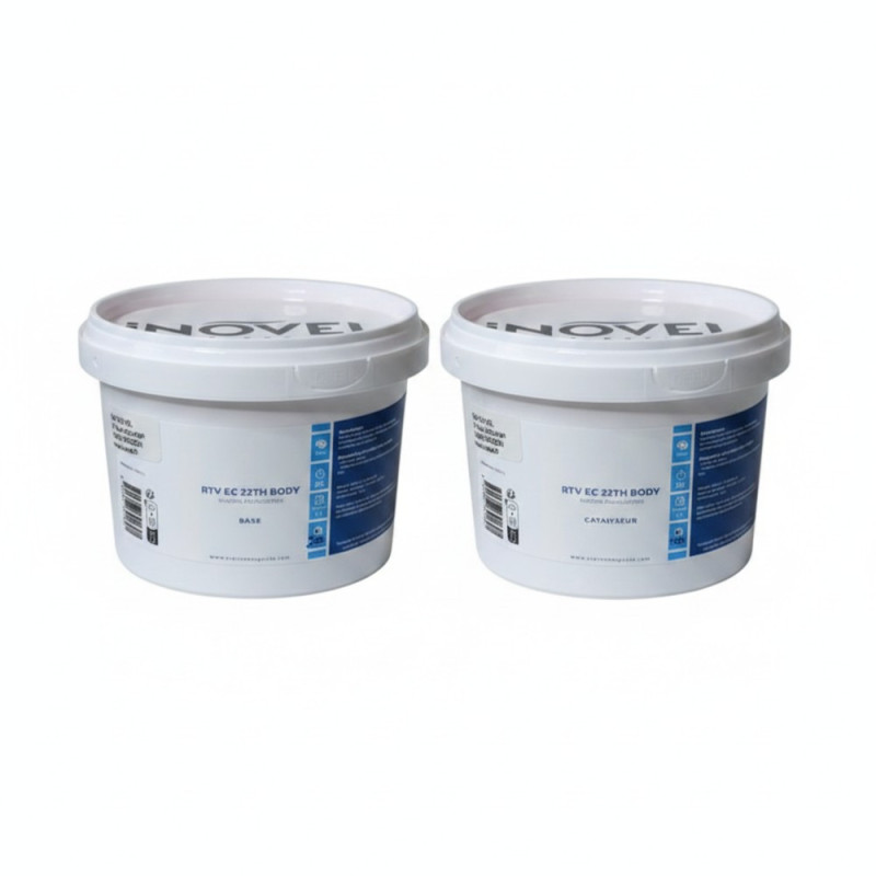 Silicone de prise d’empreinte 2 composants : Base + Catalyseur 2X500G