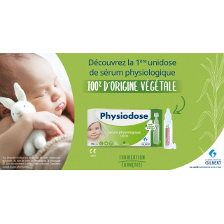 Sérum Physiologique PE végétal 5ml boite 40 doses doses LABORATOIRES GILBERT