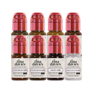 Pigment Sourcils Maquillage Permanent PERMA BLEND Set I love Ink Tina DAVIES 8x14ml