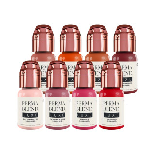 Pigment Lèvres Maquillage Permanent PERMA BLEND Set Pucker-Up Buttercup 8x14ml