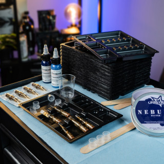 Lot de 100 plateaux jetables pour maquillage permanent