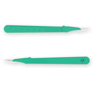 Scalpels pointus stériles N°11 2 pièces