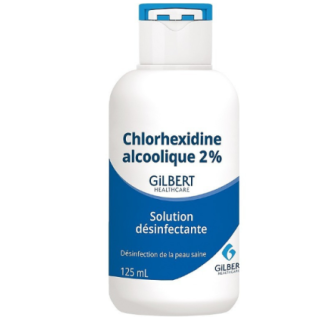 Chlorhexidine Alcoolique Incolore 2% - 125ml Gilbert