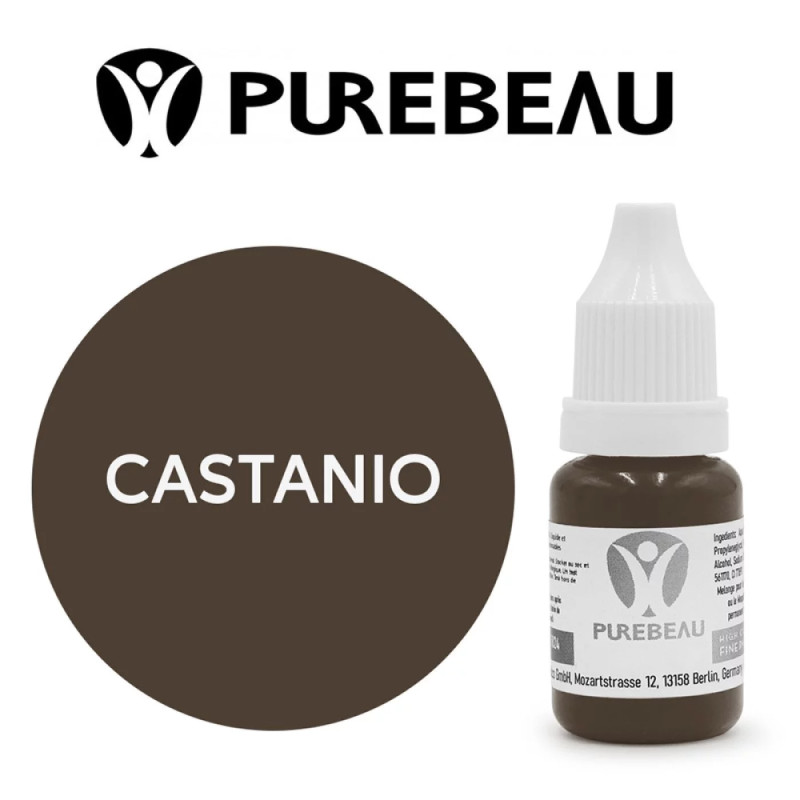 Pigment pour Maquillage Permanent stérile Castanio | Purebeau