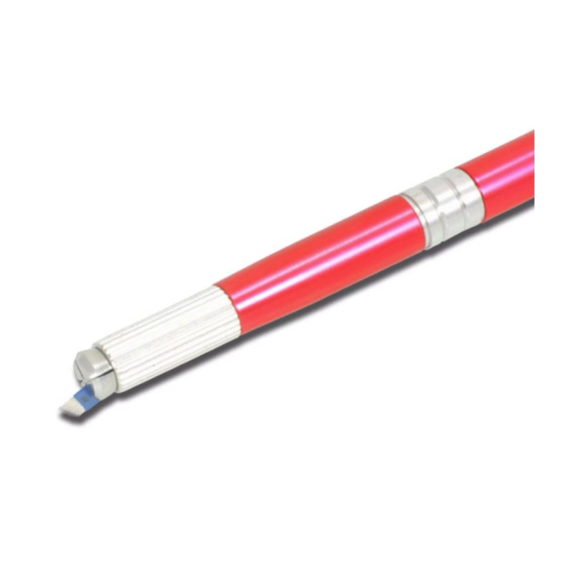 Stylo porte lame Aluminium rouge pour Microblading