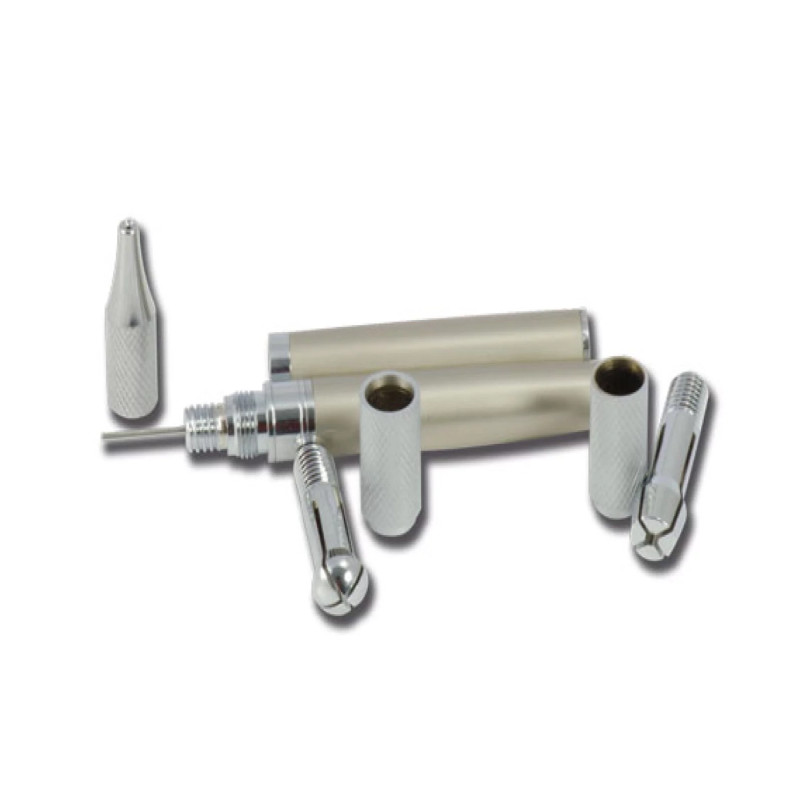 Stylo porte lame pour Microblading acier mat 3 en 1