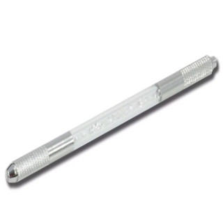 Stylo porte lame Aluminium pour Microblading avec Cristaux Coloré 2 en 1