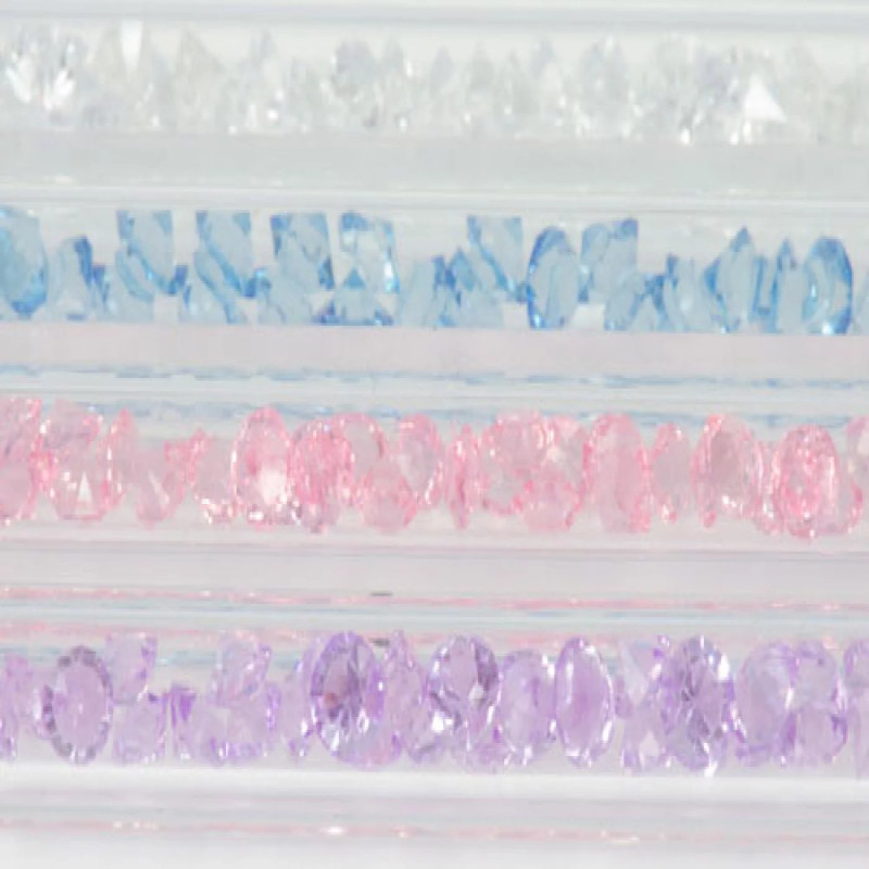 Stylo porte lame Aluminium pour Microblading avec Cristaux Coloré 2 en 1