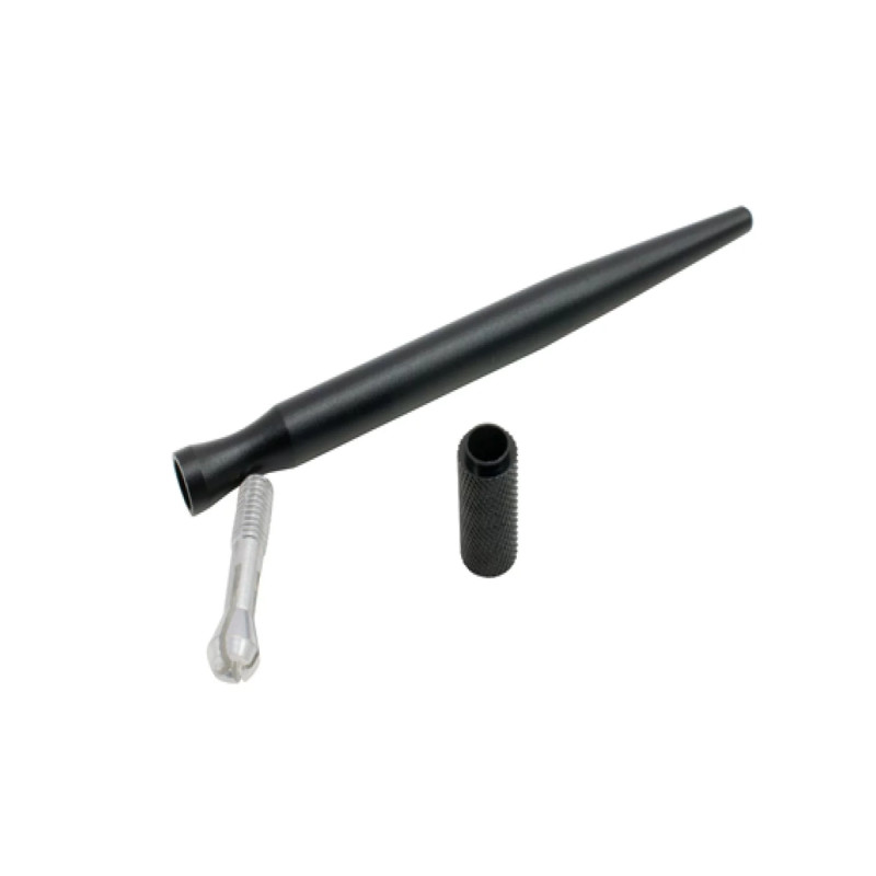 Stylo porte lame pour Microblading ou Ink roller Alu noir