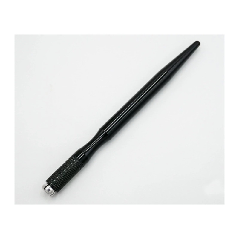 Stylo porte lame pour Microblading ou Ink roller Alu noir