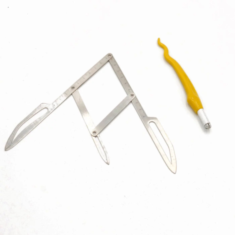 Kit Microblading Stylo porte Lame et Outil de Mesure Sourcils | Golden Ratio