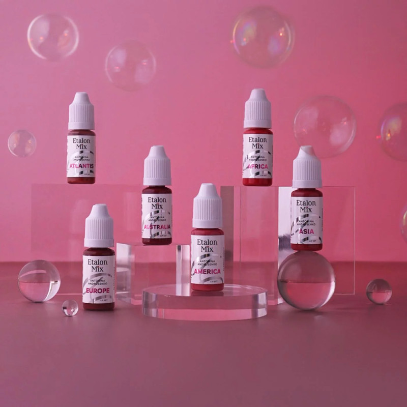 Set 6 Pigments Lèvres ETALON MIX stérile 5ml by Antonia Andrusenko