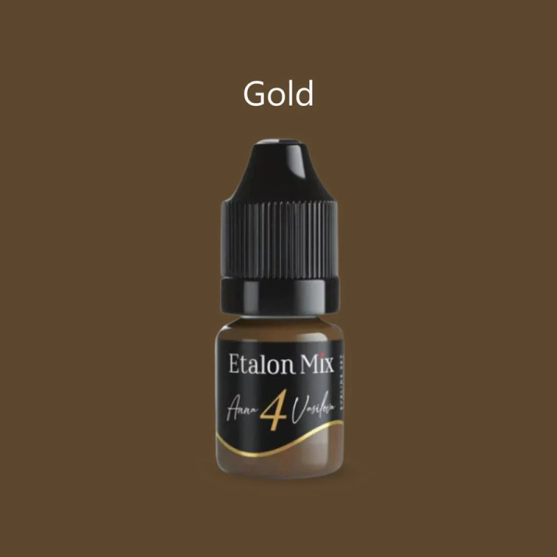 Pigment Paupières ETALON MIX stérile 5ml N°4 Gold