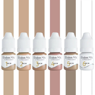 Set 6 Pigments Skin ETALON MIX stérile 5ml
