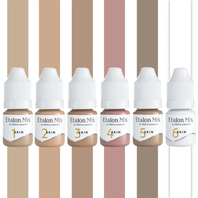 Set 6 Pigments Skin ETALON MIX stérile 5ml
