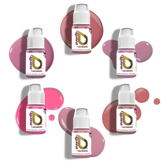 Pigment pour Maquillage PERMA BLEND Luxe EVENFLO - True Lips 6x14ml