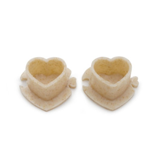 Caps Biodegradable Ø 13mm Motif cœur lot de 200pcs