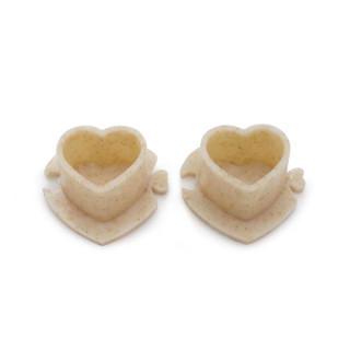 Caps Biodegradable Ø 13mm Motif cœur lot de 200pcs