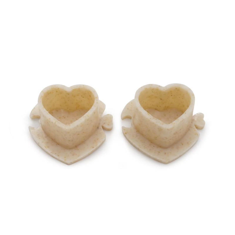 Caps Biodegradable Ø 13mm Motif cœur lot de 200pcs