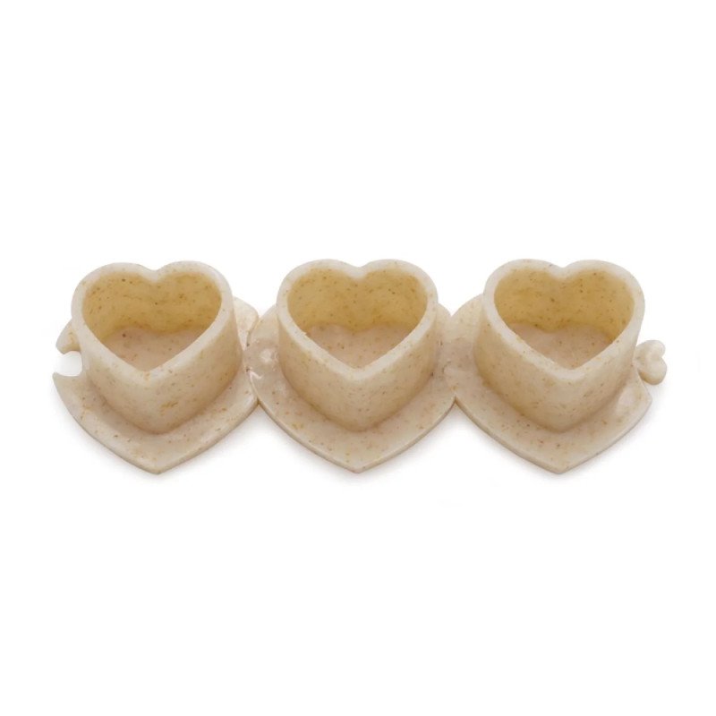 Caps Biodegradable Ø 13mm Motif cœur lot de 200pcs