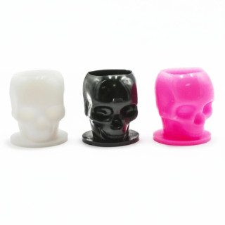 Lots de 200 Caps Plastique Différent Ø Int. et Ext. motif skull Coloré | Inovel