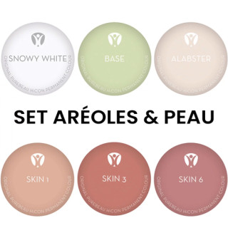 Pigments pour Maquillage Permanent PUREBEAU stériles 10ml - Set Aréoles & Peau-