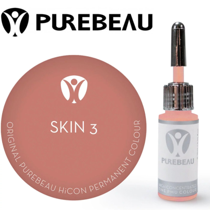 Pigments pour Maquillage Permanent PUREBEAU stériles 10ml - Set Aréoles & Peau-