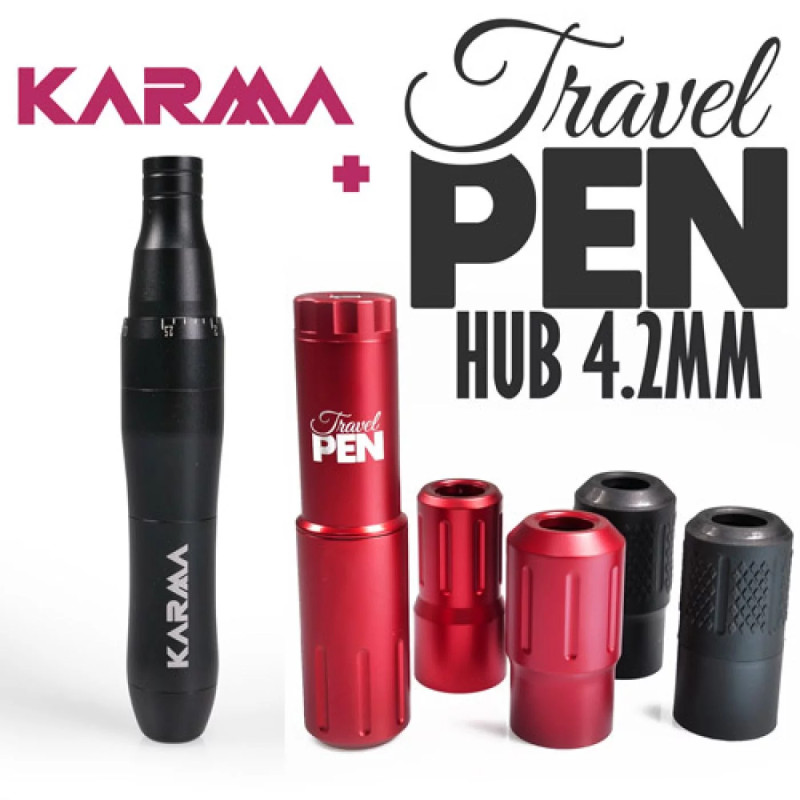 Pack Duo Stylo Dermographe Karma & Travel Pen Hub 4,2 mm | Inovel